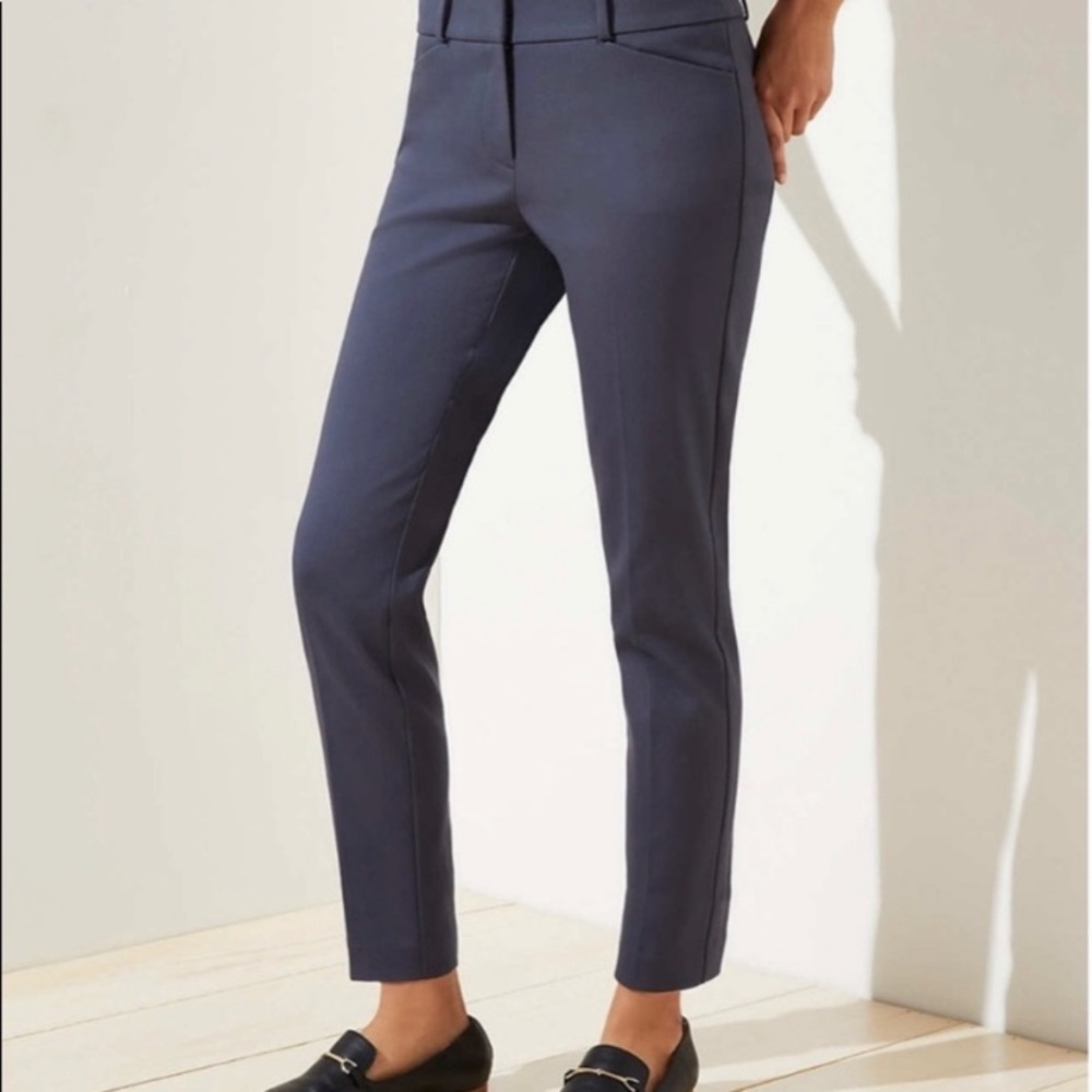 NWT dark gray Loft Julie skinny work pants